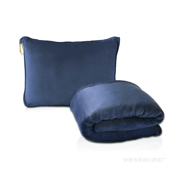 2-in-1 Travel Blanket and Pillow with Storage Bag and Clip - 2-in-1 Travel Blanket and Pillow with Storage Bag and Clip - Image 4 of 4