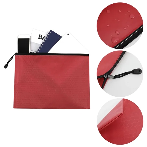 A4 Size Document Holder Zipper Organizer Pouch - A4 Size Document Holder Zipper Organizer Pouch - Image 1 of 13