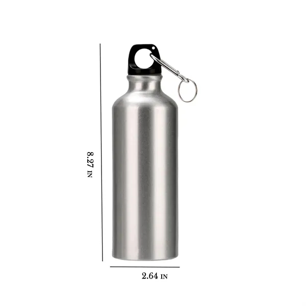 17Oz Aluminum Travel Bottle with Carabiner Leak Proof - 17Oz Aluminum Travel Bottle with Carabiner Leak Proof - Image 1 of 4