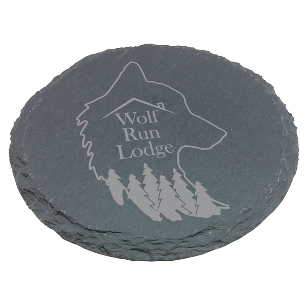 Etched Set of 2 Slate Coasters - Etched Set of 2 Slate Coasters - Image 1 of 2