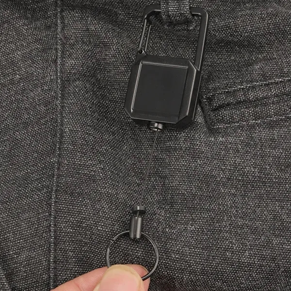 Quadrate Metal keychain reel - Quadrate Metal keychain reel - Image 2 of 5