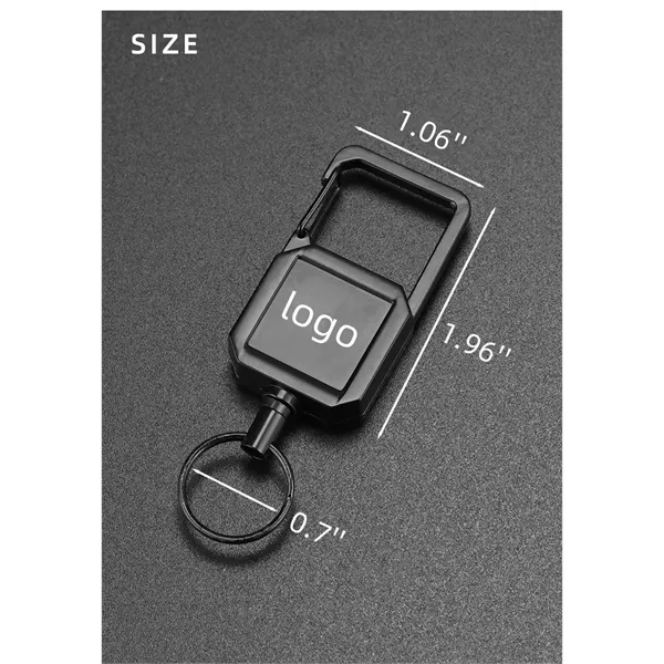 Quadrate Metal keychain reel - Quadrate Metal keychain reel - Image 5 of 5