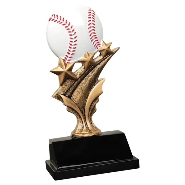 5 1/2" Baseball Tri Star Resin - 5 1/2" Baseball Tri Star Resin - Image 0 of 0