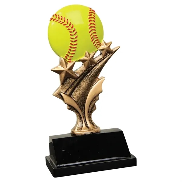 5 1/2" Softball Tri Star Resin - 5 1/2" Softball Tri Star Resin - Image 0 of 0