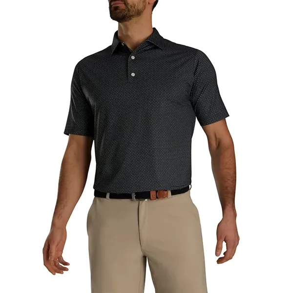 FootJoy Dot Geo Print Lisle Polo - FootJoy Dot Geo Print Lisle Polo - Image 2 of 4