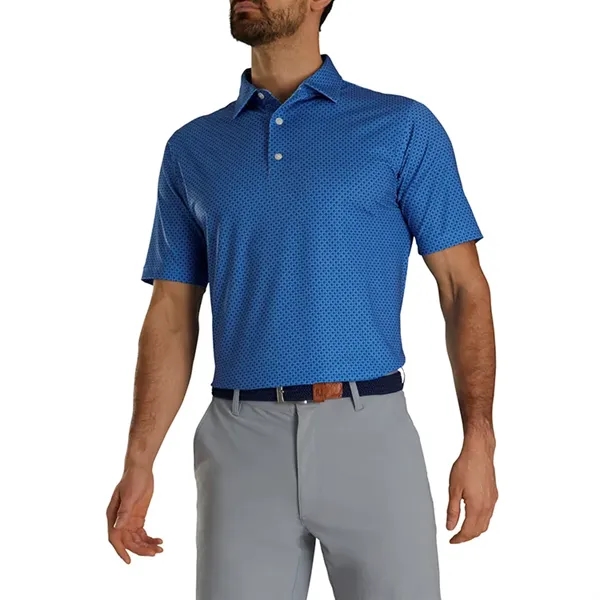 FootJoy Dot Geo Print Lisle Polo - FootJoy Dot Geo Print Lisle Polo - Image 3 of 4