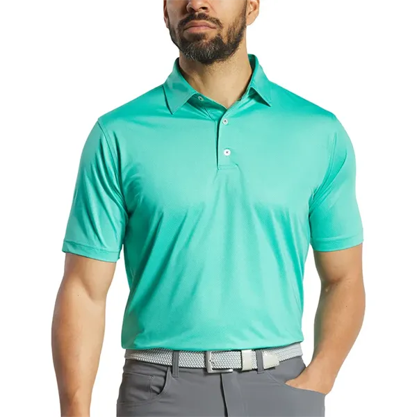 FootJoy Tonal Dot Print Lisle Polo - FootJoy Tonal Dot Print Lisle Polo - Image 5 of 7