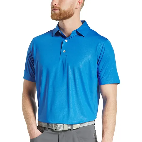 FootJoy Tonal Dot Print Lisle Polo - FootJoy Tonal Dot Print Lisle Polo - Image 6 of 7
