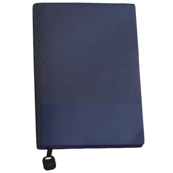 TiTUS® Executive Corduroy PU Lather A5 Notebook with Metal - TiTUS® Executive Corduroy PU Lather A5 Notebook with Metal - Image 2 of 5