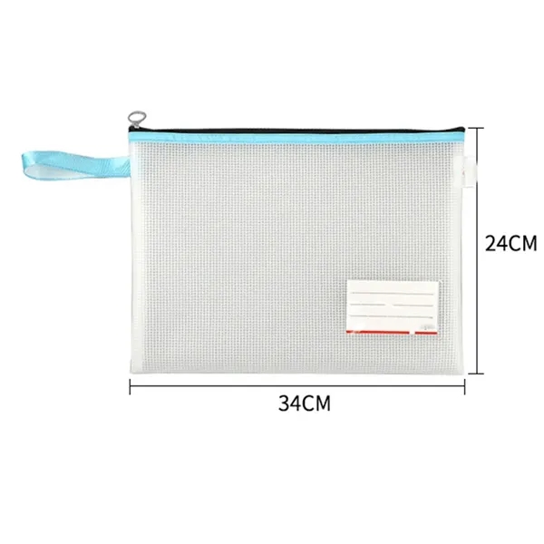 New EVA Waterproof Mesh Zipper Pouch File Bag - New EVA Waterproof Mesh Zipper Pouch File Bag - Image 1 of 2