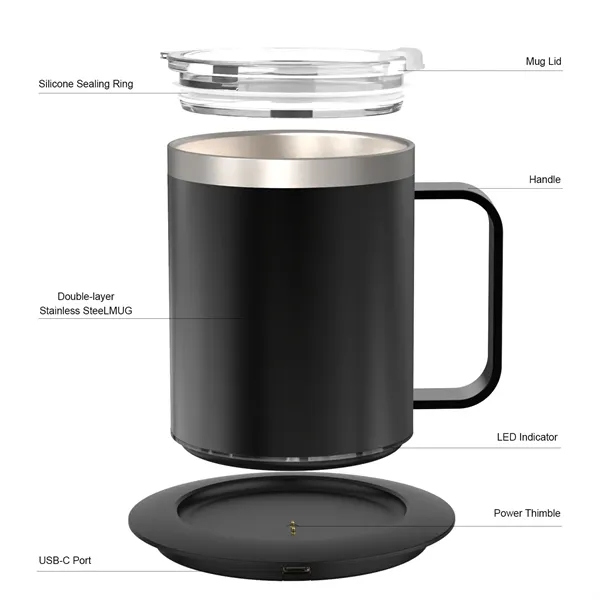 Self-heating Stainless Steel Mug Set - Self-heating Stainless Steel Mug Set - Image 8 of 8