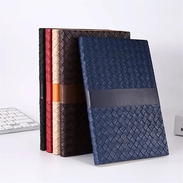 TiTUS® Sahara PU Leather A5 Business Notebook with Bookmark - TiTUS® Sahara PU Leather A5 Business Notebook with Bookmark - Image 4 of 6