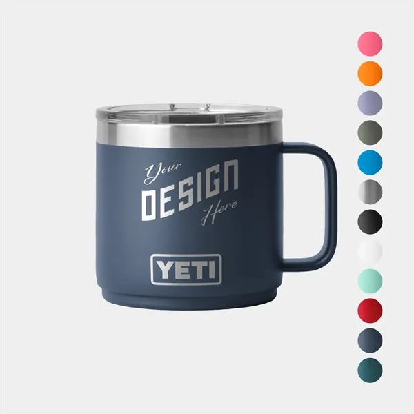 14 Oz YETI® Rambler Stainless Steel Insulated Stackable Mug - 14 Oz YETI® Rambler Stainless Steel Insulated Stackable Mug - Image 0 of 13