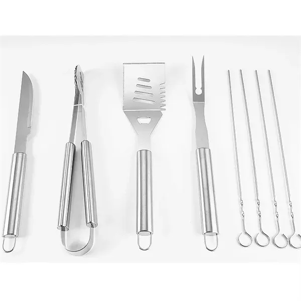 15 Pieces Stainless Steel Grill Kit with Case - 15 Pieces Stainless Steel Grill Kit with Case - Image 2 of 2