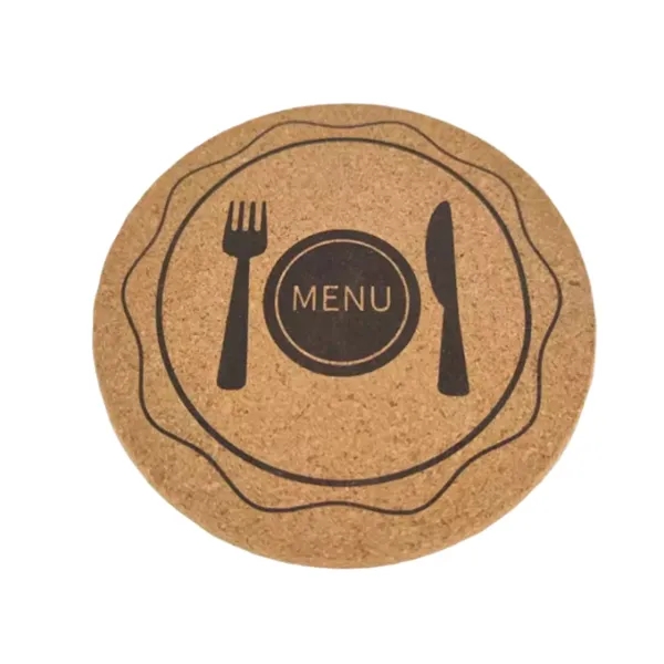 Eco-friendly Round Cork Wood Coaster - Eco-friendly Round Cork Wood Coaster - Image 0 of 3