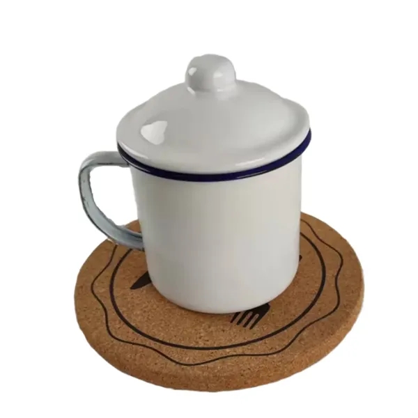 Eco-friendly Round Cork Wood Coaster - Eco-friendly Round Cork Wood Coaster - Image 2 of 3