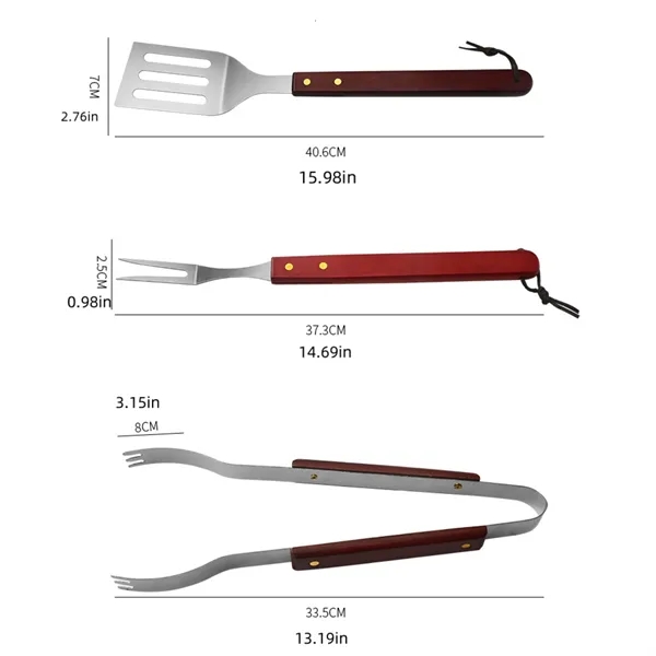 1 Set Stainless Steel  Tools BBQ Apron Glove - 1 Set Stainless Steel  Tools BBQ Apron Glove - Image 2 of 5