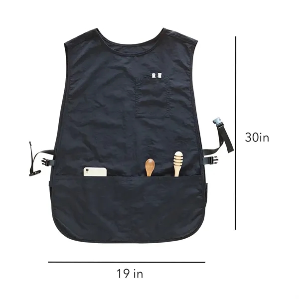 Bib Unisex Aprons Adjustable Waterdrop Resistant with Pocket - Bib Unisex Aprons Adjustable Waterdrop Resistant with Pocket - Image 1 of 5