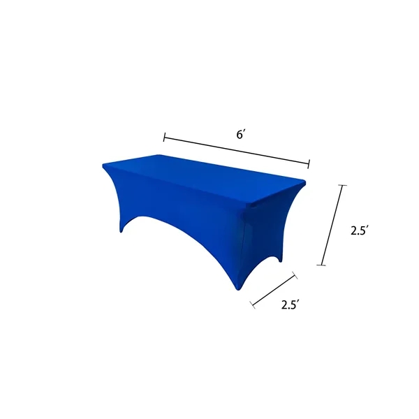 6Ft Spandex Rectangular Fitted Stretch Table Cover - 6Ft Spandex Rectangular Fitted Stretch Table Cover - Image 1 of 3