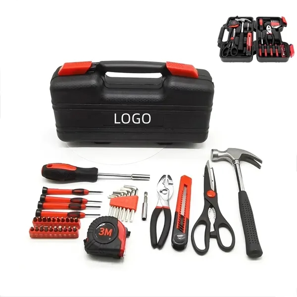 39pcs Tool Kit with Portable Toolbox - 39pcs Tool Kit with Portable Toolbox - Image 0 of 4