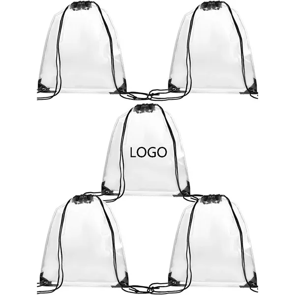 PVC travel storage waterproof  clear drawstring backpack - PVC travel storage waterproof  clear drawstring backpack - Image 0 of 3