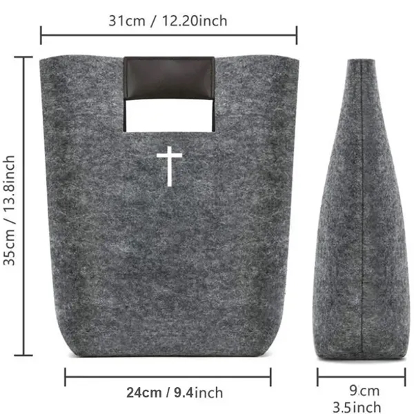 Felt Bible Cover Christian Church Handbags - Felt Bible Cover Christian Church Handbags - Image 5 of 9