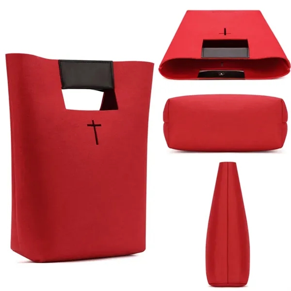Felt Bible Cover Christian Church Handbags - Felt Bible Cover Christian Church Handbags - Image 6 of 9
