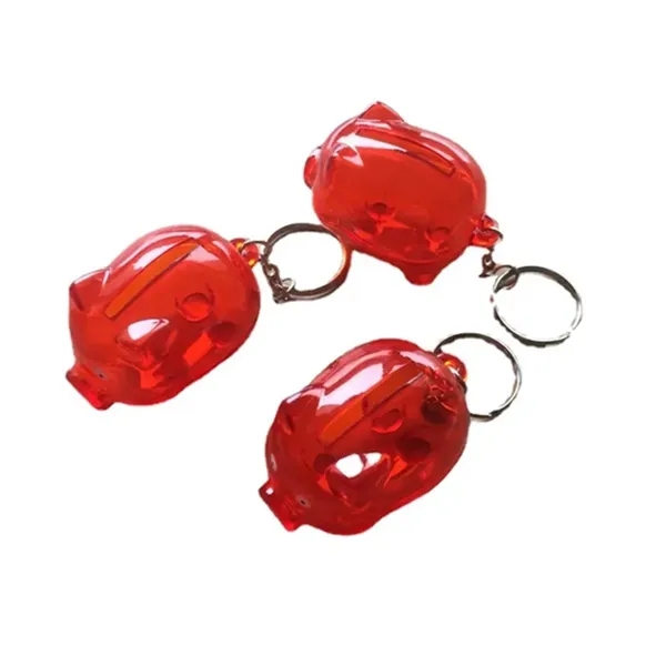 Piggy Coin Bank with Keychain - Piggy Coin Bank with Keychain - Image 2 of 2