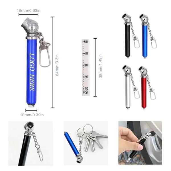 Mini Tire Pressure Gauge Keychain - Mini Tire Pressure Gauge Keychain - Image 0 of 0