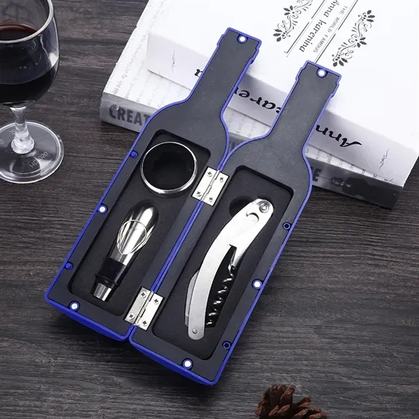 3 In 1 Wine Bottle Opener Tool Kit - 3 In 1 Wine Bottle Opener Tool Kit - Image 1 of 6