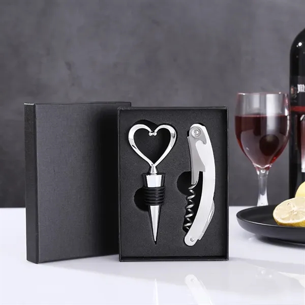 Wine bottle opener two piece set - Wine bottle opener two piece set - Image 4 of 18