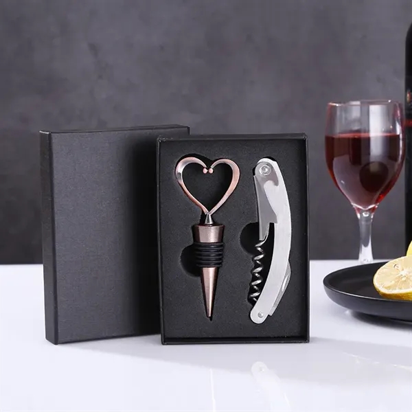 Wine bottle opener two piece set - Wine bottle opener two piece set - Image 5 of 18