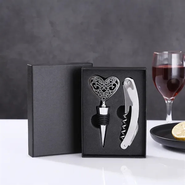 Wine bottle opener two piece set - Wine bottle opener two piece set - Image 6 of 18