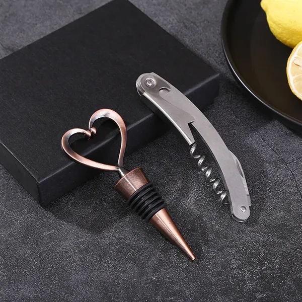 Wine bottle opener two piece set - Wine bottle opener two piece set - Image 10 of 18