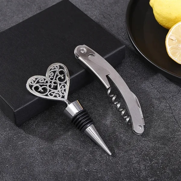 Wine bottle opener two piece set - Wine bottle opener two piece set - Image 11 of 18