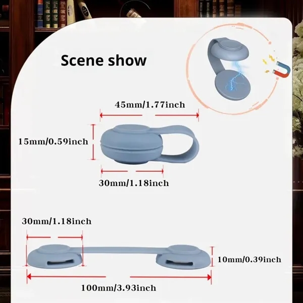 Customzied Silicone Magnetic Bookmark - Customzied Silicone Magnetic Bookmark - Image 4 of 5