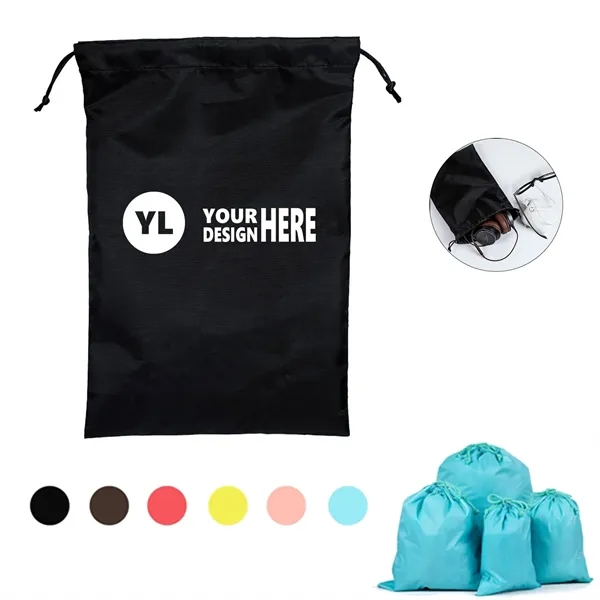 Portable Nylon Waterproof Travel Drawstring Bag - Portable Nylon Waterproof Travel Drawstring Bag - Image 0 of 5