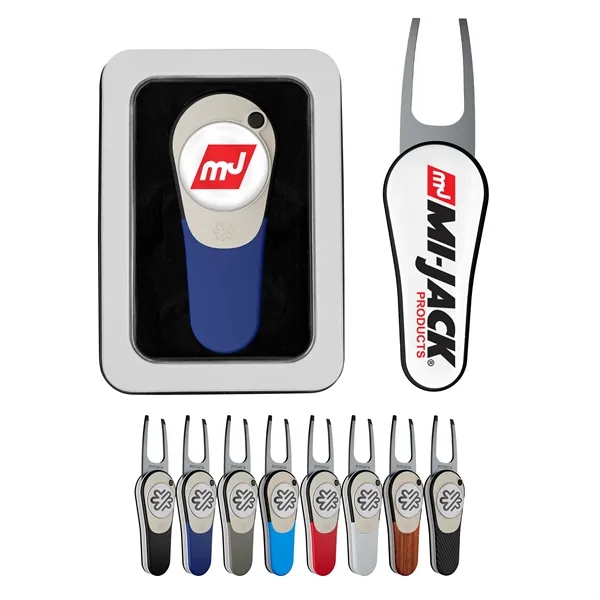Pitchfix XL 2.5 Golf Divot Tool in Window Tin - Pitchfix XL 2.5 Golf Divot Tool in Window Tin - Image 0 of 7