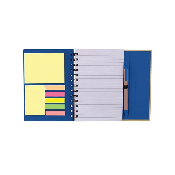 Prime Line Spiral Notebook With Sticky Notes & Pen 5.75" ... - Prime Line Spiral Notebook With Sticky Notes & Pen 5.75" ... - Image 3 of 14