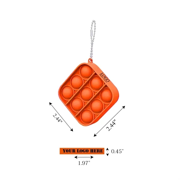 Custom Mini Push Pop Bubble Keychains