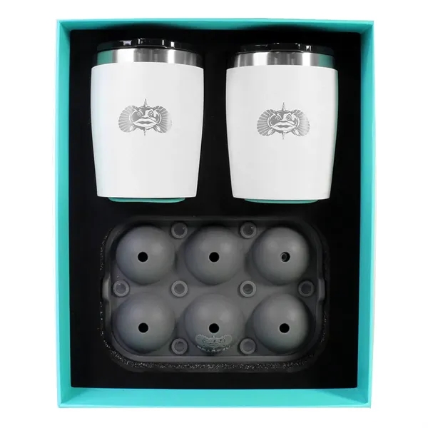 Rocks Tumbler 2-Pack Gift Set w/ Iceball Tray - Rocks Tumbler 2-Pack Gift Set w/ Iceball Tray - Image 1 of 2