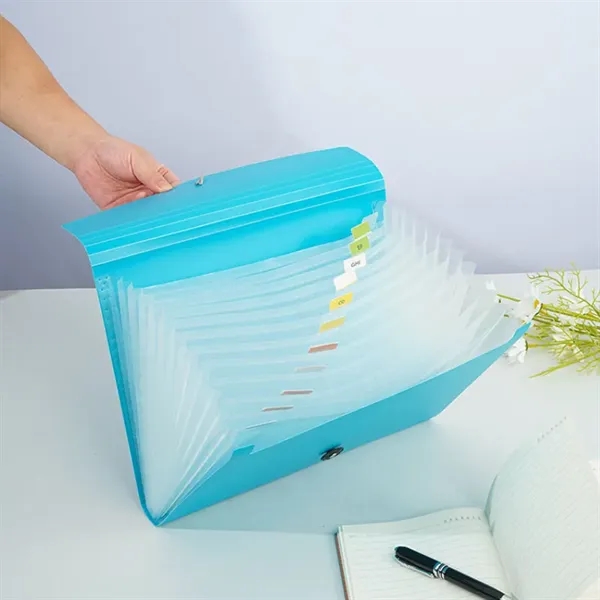 13 Pocket Expanding File Folder - 13 Pocket Expanding File Folder - Image 3 of 3