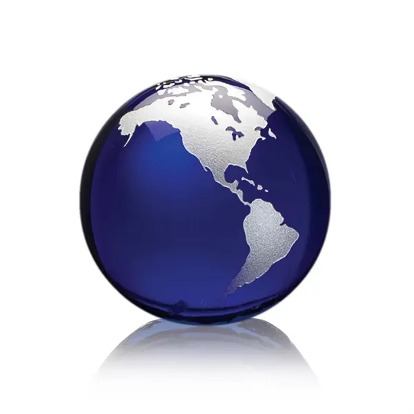 Globe Paperweight - Blue - Globe Paperweight - Blue - Image 5 of 15