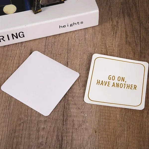Disposable Square Paper Coaster - Disposable Square Paper Coaster - Image 1 of 5
