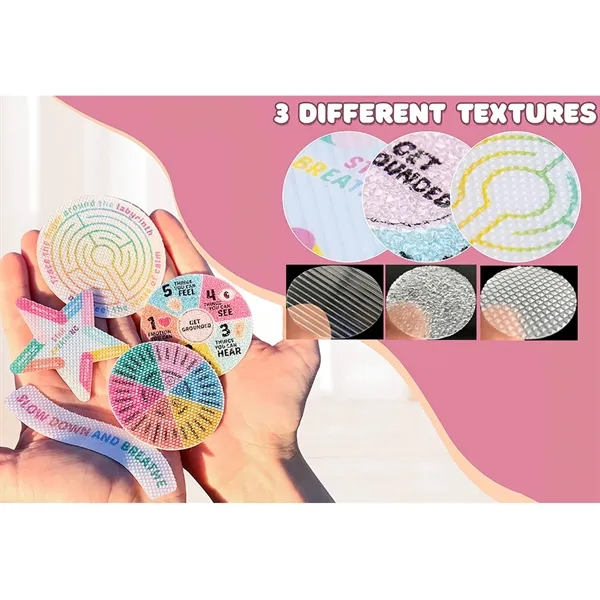 PEVA Anxiety Sensory Relief Stickers Mood Calming Strips - PEVA Anxiety Sensory Relief Stickers Mood Calming Strips - Image 2 of 6