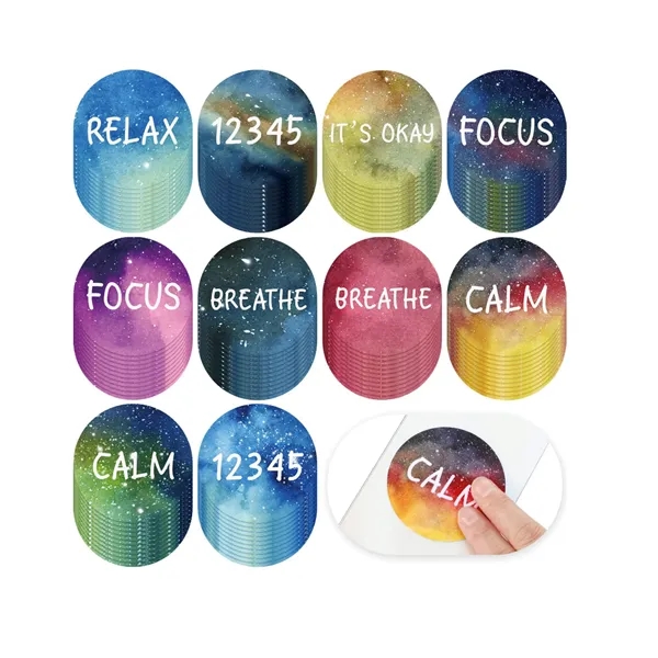 PEVA Anxiety Sensory Relief Stickers Mood Calming Strips - PEVA Anxiety Sensory Relief Stickers Mood Calming Strips - Image 5 of 6