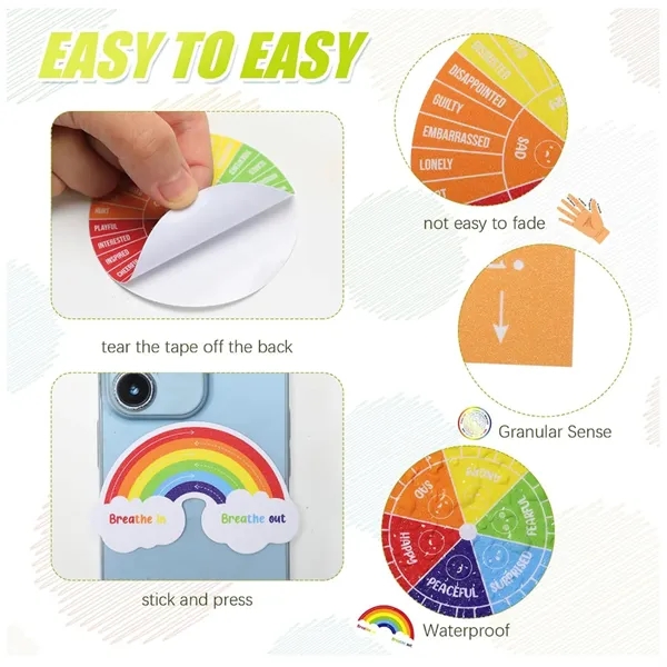 PEVA Anxiety Sensory Relief Stickers Mood Calming Strips - PEVA Anxiety Sensory Relief Stickers Mood Calming Strips - Image 3 of 6