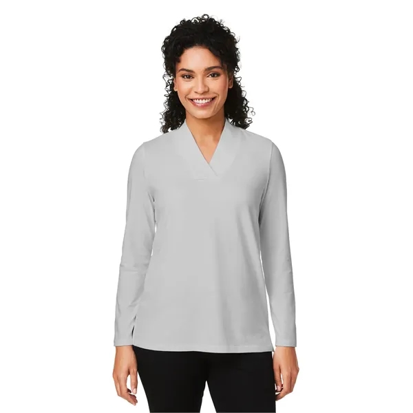 Devon & Jones Ladies' Raleigh Shawl Collar Knit Top