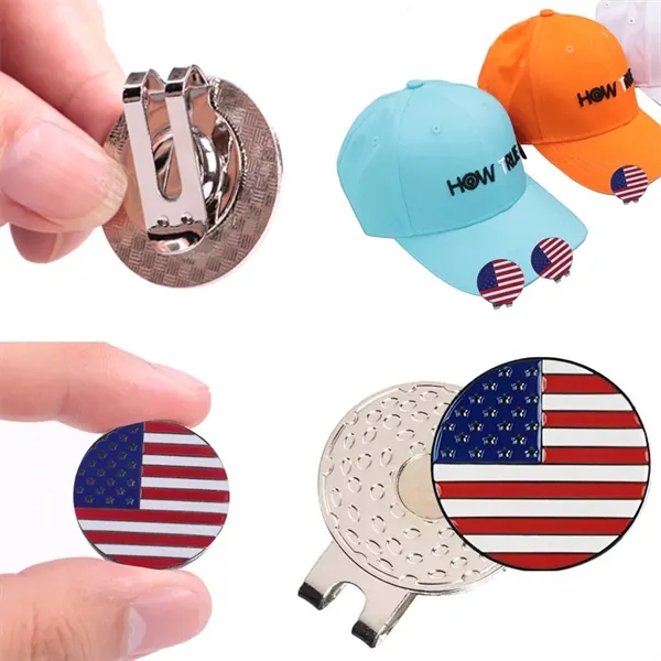 Magnetic Hat Clip with Golf Ball Marker - Magnetic Hat Clip with Golf Ball Marker - Image 1 of 4