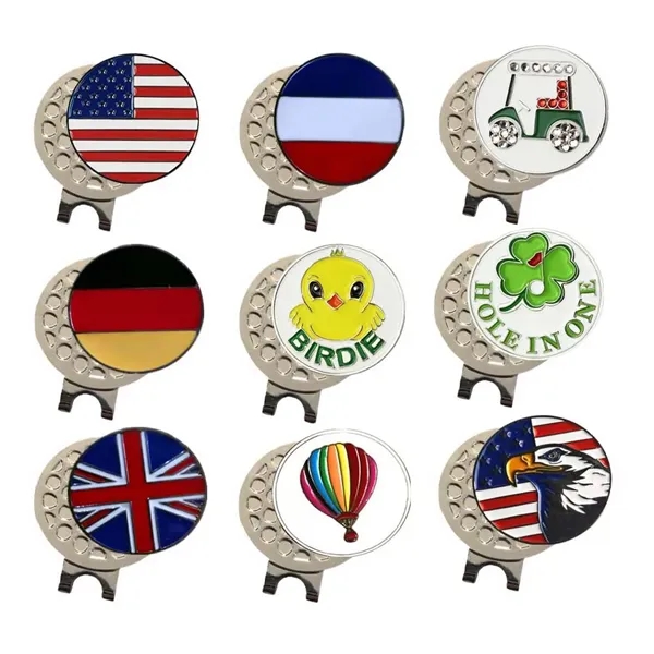 Magnetic Hat Clip with Golf Ball Marker - Magnetic Hat Clip with Golf Ball Marker - Image 2 of 4